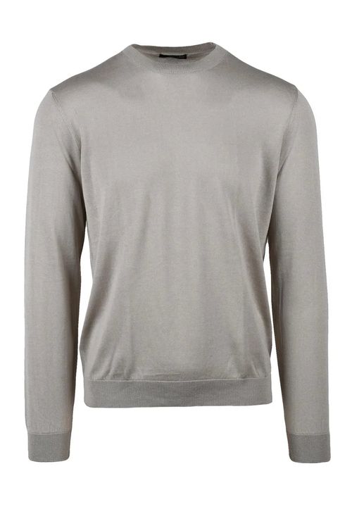 Crew Neck Sweater - Beige