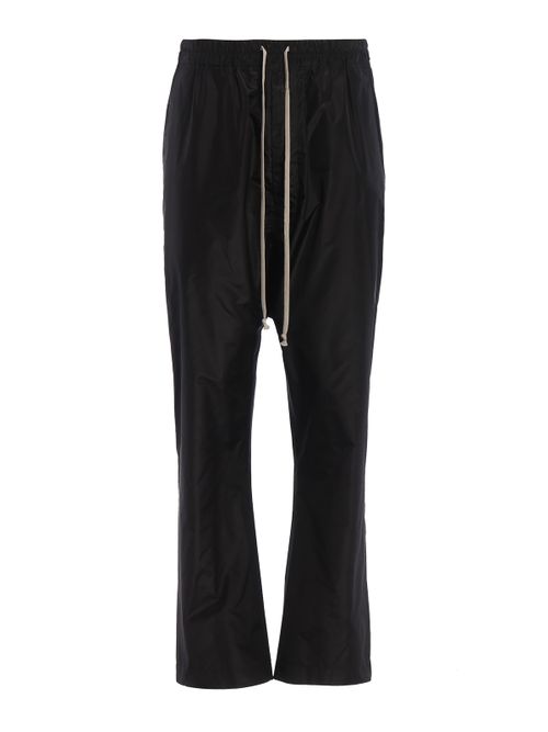 Silk drop crotch trousers