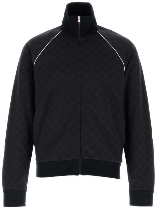 GG Supreme zip-up sweatshirt - Blue