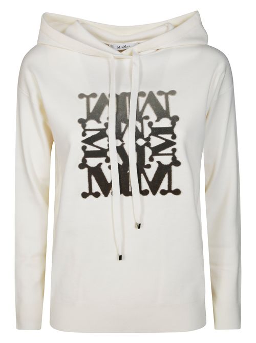 Knit Top TADDEO Wool Knit Hoodie Ladies Wool Logo Pullover