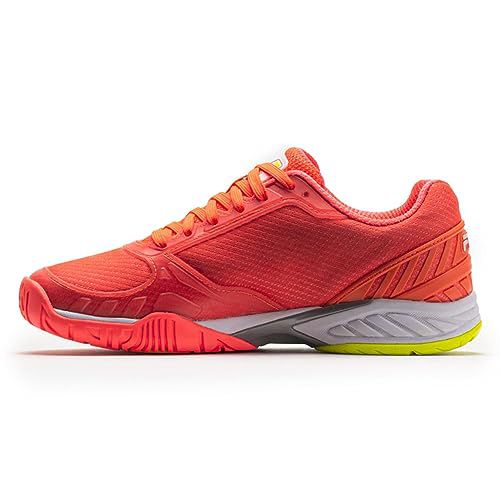 Fila Womens Volley Zone, Color: Fycr/Wht/Sfty, Size: 8.5 (5PM00598-664-8.5)