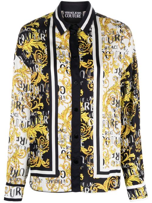 Barocco print blouse - Black