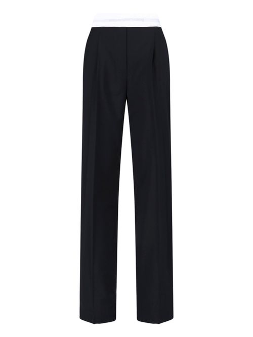 Sculpted Stretch Wool Trousers
