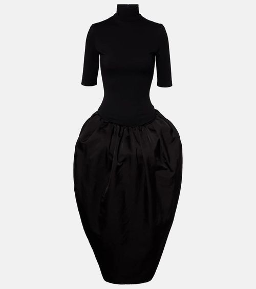 Turtleneck midi dress