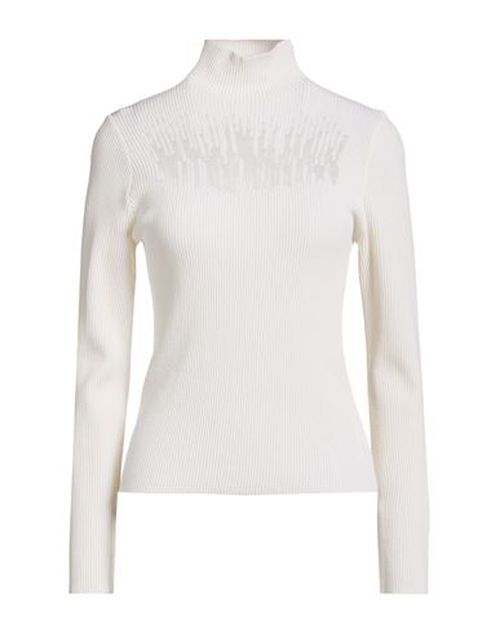 Woman Turtleneck Ivory Size 8 Virgin Wool, Viscose, Polyester, Polyamide