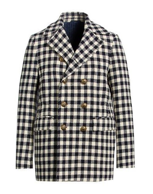 Man Coat Ivory Size 36 Virgin Wool