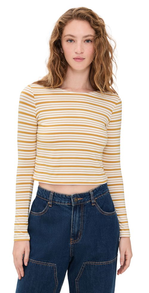 Chloe Tee Autumn Stripe