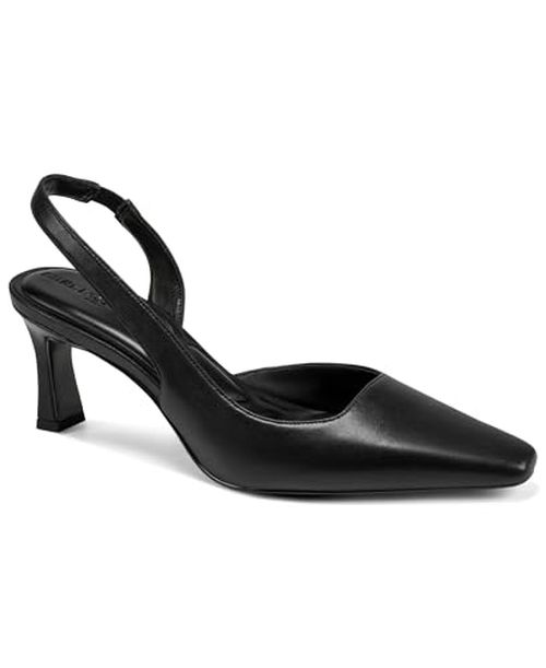 KARL LAGERFELD Paris Women's Sheenz Pointed Toe Slingback Dress Heel
