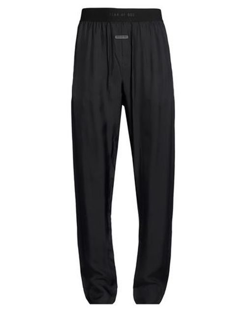 Man Pants Black Size M Viscose, Silk