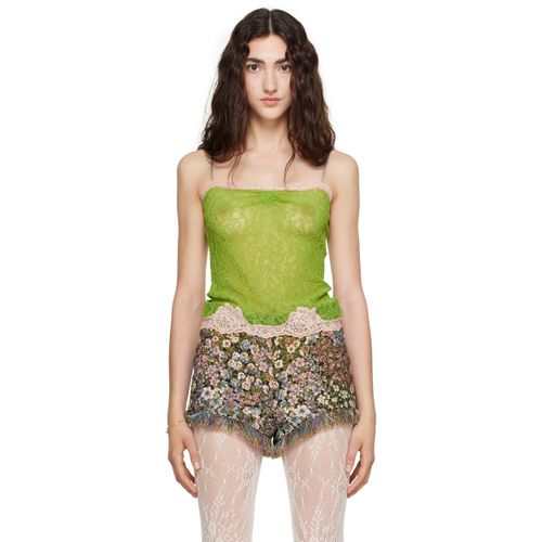 Green Lace Tank Top