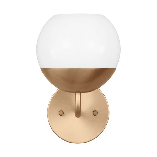 Alvin 1-Light Bathroom Vanity Light in Satin Bra