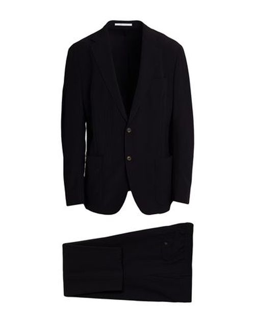 Platinum Man Suit Midnight blue Size 46 Virgin Wool