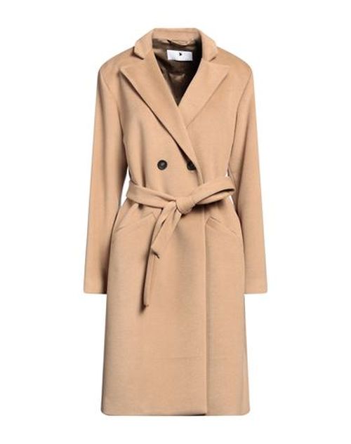 Woman Coat Camel Size 14 Polyester, Viscose, Elastane