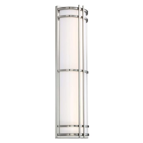 Stainless Steel LED Outdoor Wall Sconce from the Skyscraper Collection
