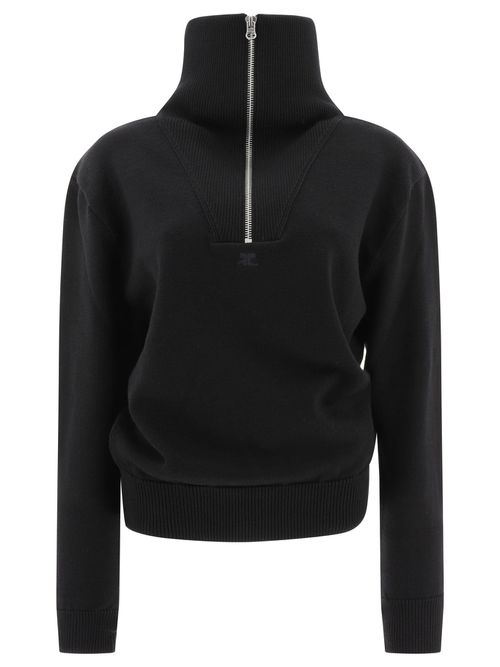 -Trucker Knitwear Nero-Donna