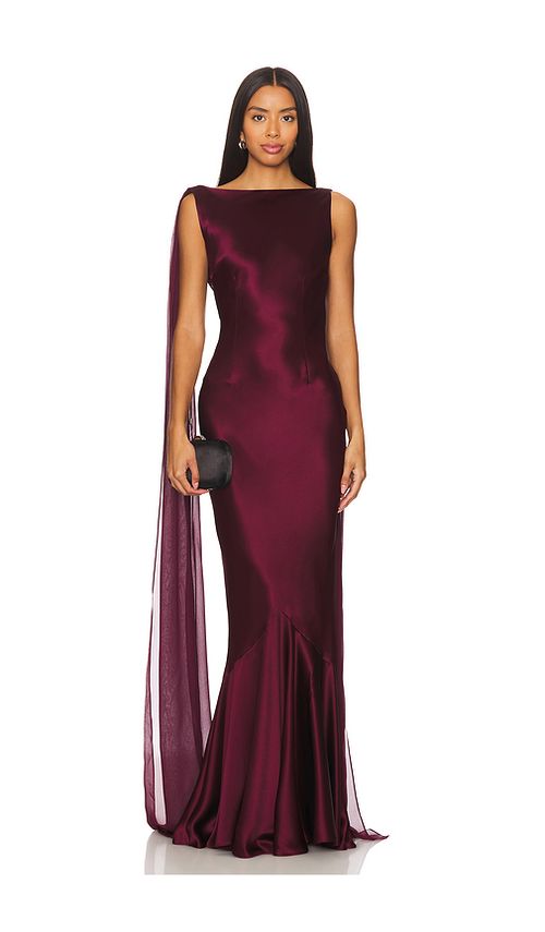 Retrofete Julia Dress in Burgundy. - S also in