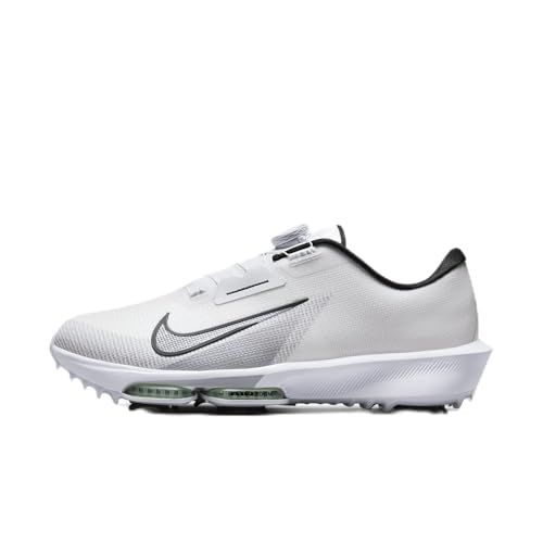 Nike Infinity Tour 2 Golf Shoes (HQ2158-001, Pure Platinum/White/Safety Orange)