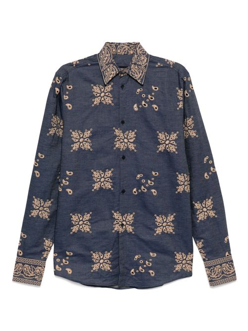 EGONlab. long-sleeved shirt - Blue