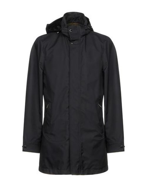 Man Overcoat & Trench Coat Midnight blue Size 36 Polyester, Virgin Wool