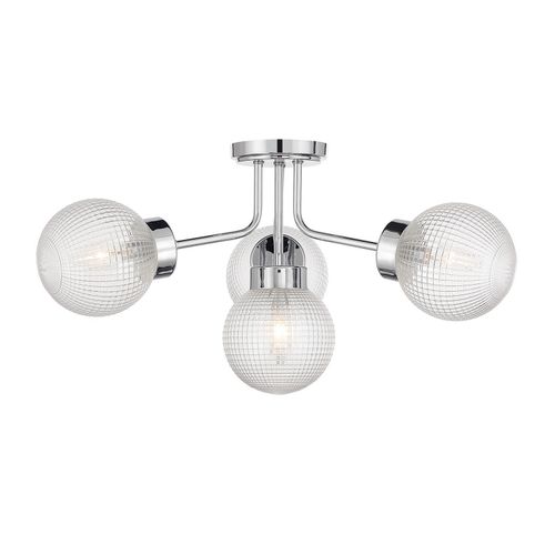 Coral 4-Light Semi-Flush in Chrome