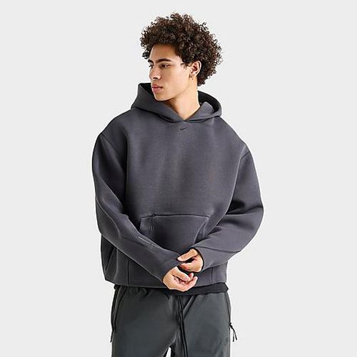 Men's Tech Ergonomic Fleece Pullover Hoodie in Anthracite/Black