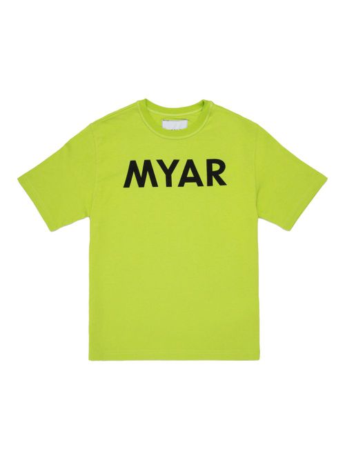 MYAR KIDS logo-print T-shirt - Green