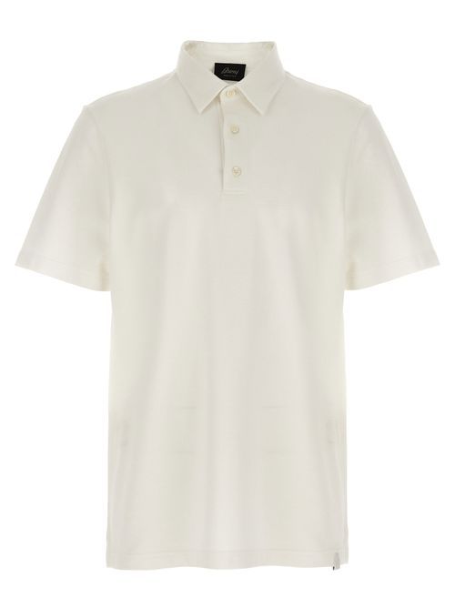 Organic Cotton Piqué Polo Shirt — Cream