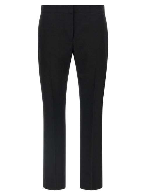 Wool Grain de Poudre Trousers — Black
