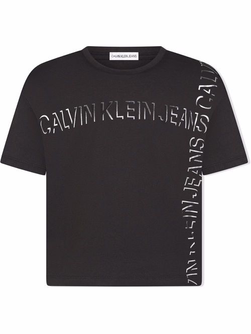 Logo-print cotton T-shirt - Black