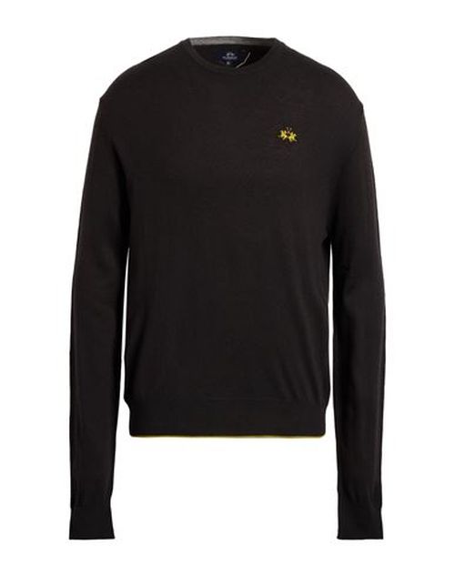 Man Sweater Black Size 3XL Acrylic, Cotton, Wool