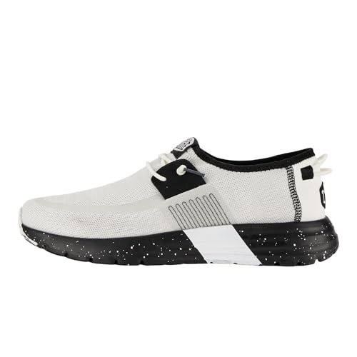 HEYDUDE Men's Sirocco Sport Mode White/Black