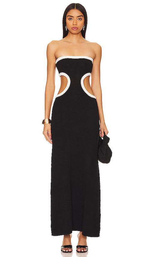 CIN CIN MAXIKLEID EMPIRE in Black. Größe XS. Also in L