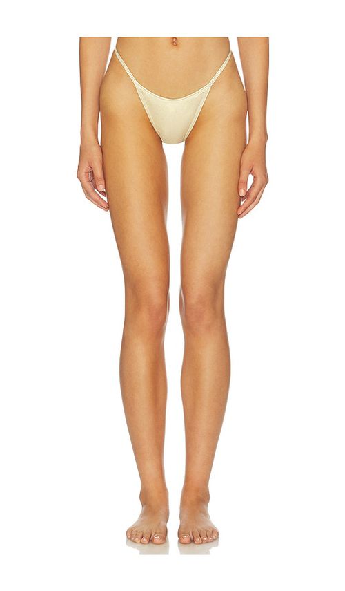 FAE Jones Bikini Bottom in Metallic Gold. - S also in XS