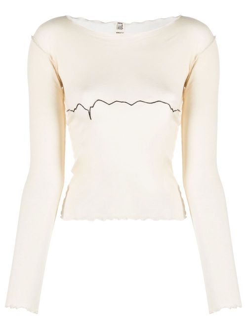 Tabby Star long-sleeve top - Neutrals