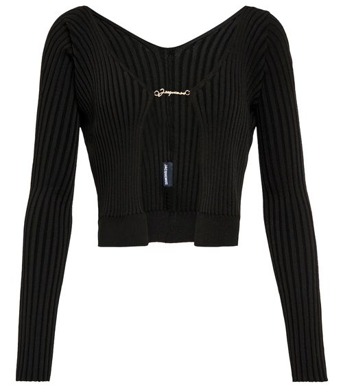 La Maille Pralù Longue logo cardigan