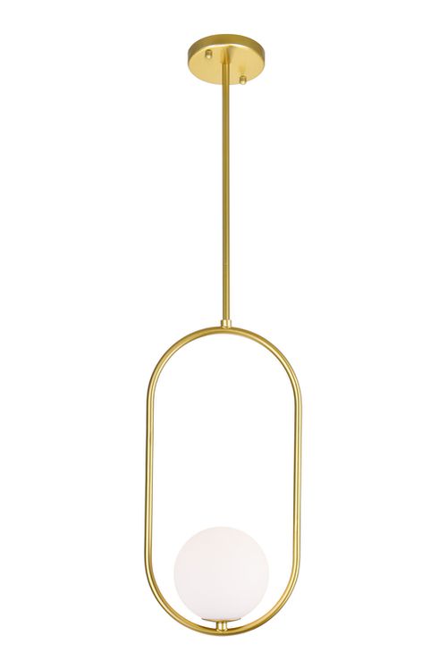 Medallion Gold LED Mini Pendant from the Celeste Collection