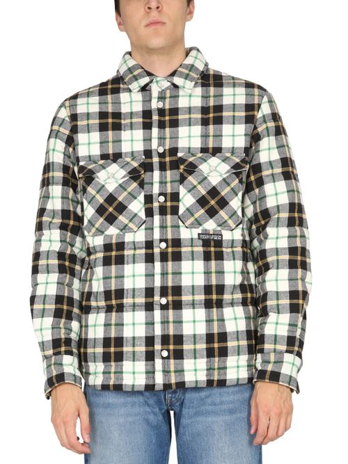 MARCELO BURLON Padded Pocket Checked Shirt