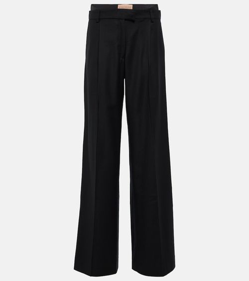 Conso low-rise wide-leg wool pants