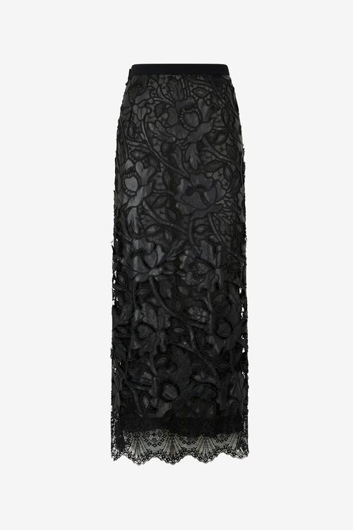 Long Skirt With All-over Floral Pattern