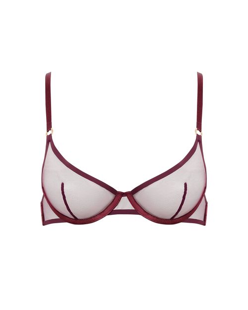 Bluebella Naomi Mesh Bra Cherry