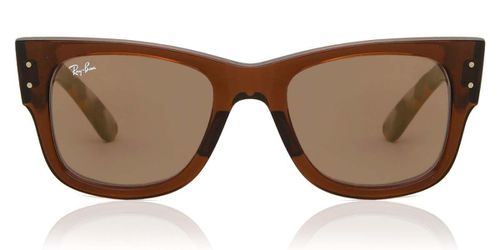 Ray-Ban RB0840S Mega Wayfarer 663693 Men's Sunglasses Brown Size 51