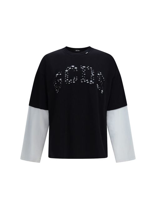 Over T-shirt In Cotton Jersey With Perforated Logo