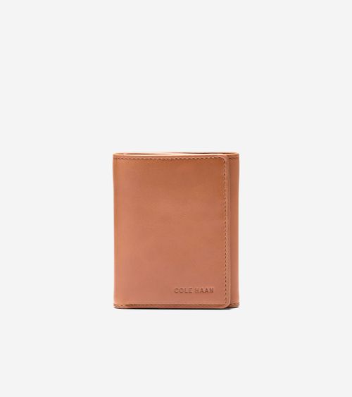 Cole Haan Men's Leather Trifold Wallet - Brown