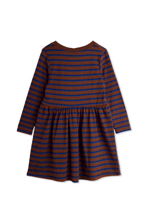 Dress With Applique, Unisex, Brown