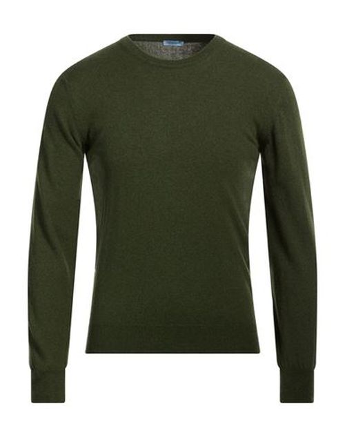 Man Sweater Military green Size 3XL Wool, Cashmere