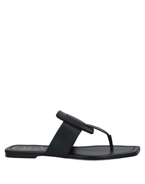 Woman Thong sandal Black Size 4.5 Soft Leather