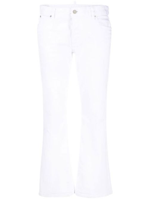 Bootcut cropped trousers