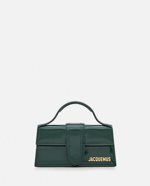 Le Bambino Leather Top Handle Bag Green TU
