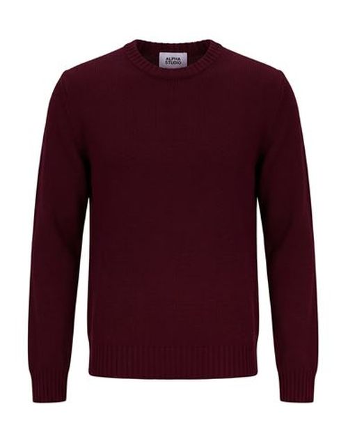 Man Sweater Brick Size 42 Merino Wool