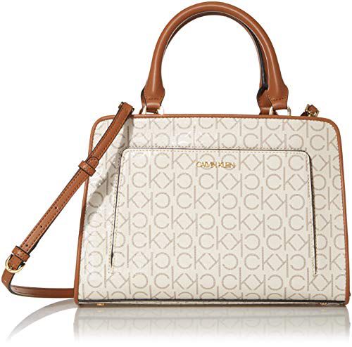Calvin Klein Margot Textured Logo Satchel